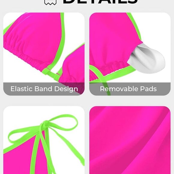 Swimsuits with Tie Side Bottom - Picture 4 of 5